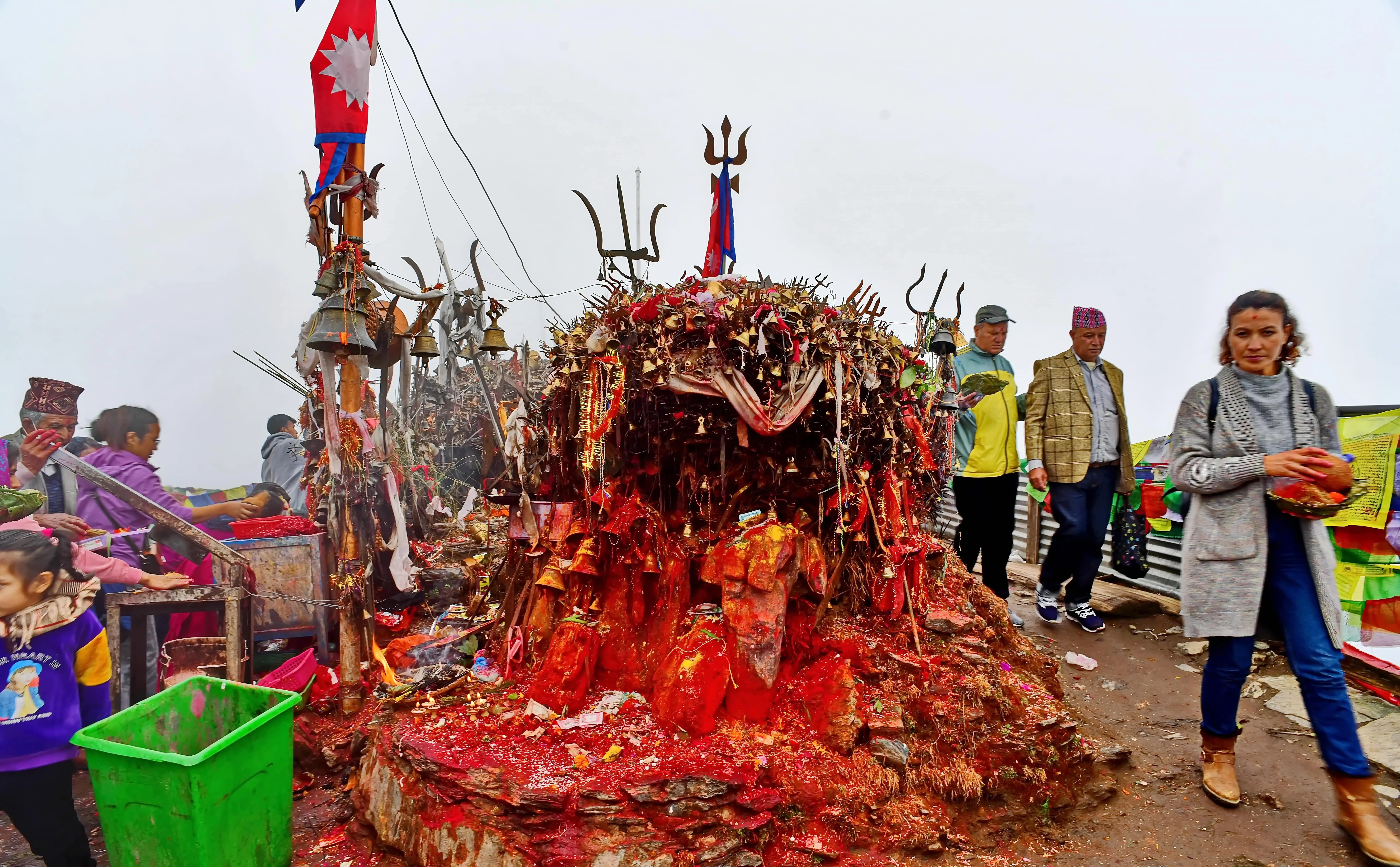 The holy Bhagwati Temple in Dolakha, a revered Hindu shrine surrounded by serene natural beauty and rich cultural heritage.